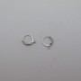 50 pcs Boucles d'oreilles 15X13mm acier inox