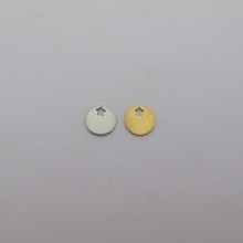 10 pcs Pendentif & Breloques 12mm acier inoxydable