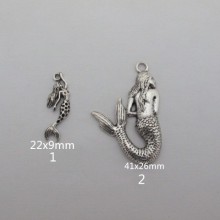 Mermaid pendant Metal