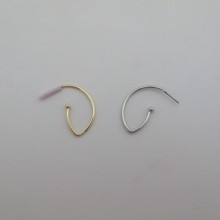 10 PCS CLOUS D'OREILLES 30X16MM