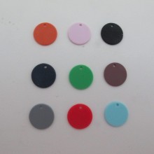 50 pcs Sequins round 15mm plastic matt