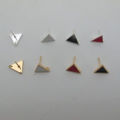 10 pcs tiges avec anneau triangle 11mm