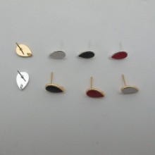 10 pcs tiges avec anneau goutte 12x8mm