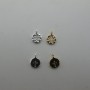 10 pcs pendentif rond strasse 8mm