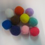 20 Mélange de pompons en textile 25mm