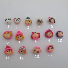 10 Doll's head beads in clay to cook