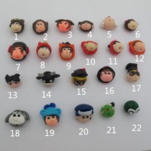 10 Doll's head beads in clay to cook