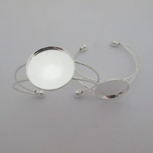 5 pieces Bracelet for round cabochon 25mm