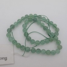 Round Fluorite- 40cm wire