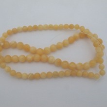 Yellow jade round- Thread of 40cm