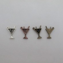 50 pcs Cocktail pendant 22x15mm