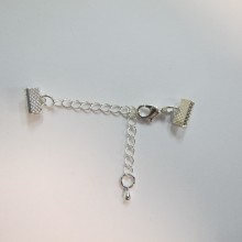 50 Clasp chain clip ribbon 10mm