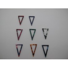 20 pcs Acetate triangle pendant 34x20mm