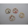 10 pcs pendentif 24x23mm