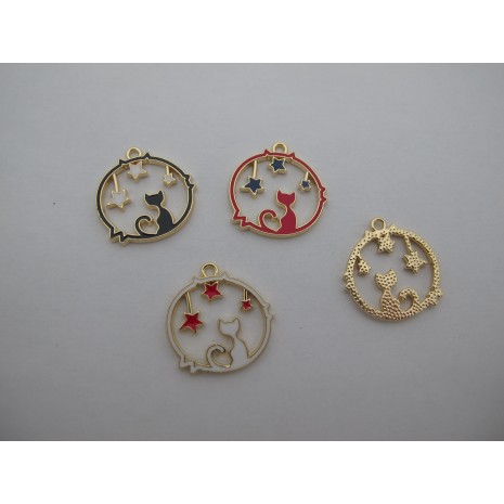 10 pcs pendentif 24x23mm