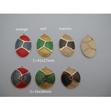 Pendentif en métal - 10 pcs