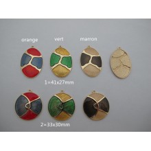 Metal pendant - 10 pcs