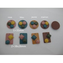 Resin Pendant 10 pcs