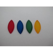 Oval resin pendant 34x16mm - 20 pcs