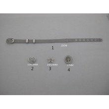 Bracelet /piece/ stainless steel 3 pcs