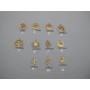 10 pcs pendentif acier inoxydable