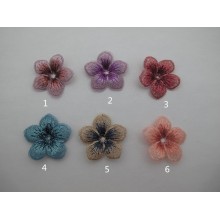 10 pcs fleure tissu 35mm