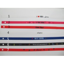 10 pcs bracelets ruban satin