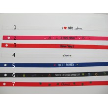 10 pcs bracelets ruban satin