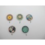 25 Cabochon Plat En Verre 20mm