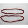 carnelian et red jasper ronde- Fil de 40 Centimetres