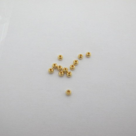 50 pcs perles 3mm acier inox