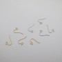 100 pcs Boucles d'oreilles 22X11mm acier inoxydable