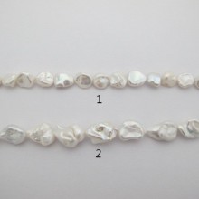 Perles d'eau douce 40cm