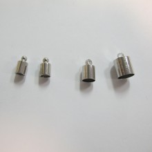 100 Embouts à coller argenté vieilli POUR CORDON3MM4MM5MM7MM