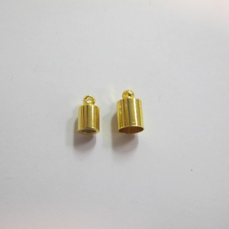 100 Embouts à coller doré POUR CORDON3MM5MM