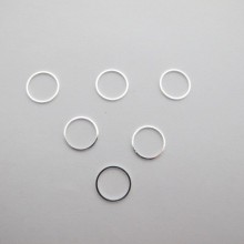Closed spacer rings 15mm - 100 pcs