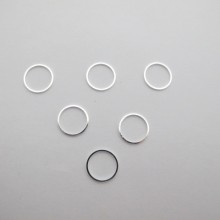 Closed spacer rings 15mm - 100 pcs