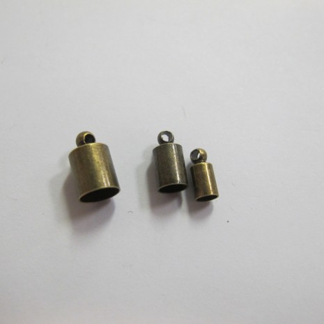 100 Embouts à coller BRONZE POUR CORDON3MM4MM5MM