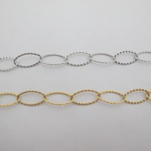 1m Oval stainless steel chain 20x10mm