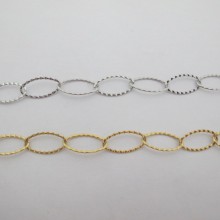1m Oval stainless steel chain 20x10mm