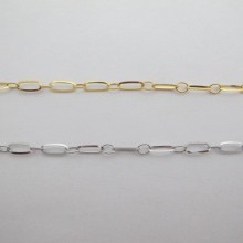 10m rectangle stainless steel chain 9x4mm - 10m