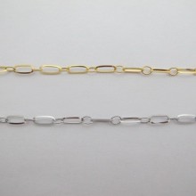 10m Chaîne maille rectangle acier inoxydable 9x4mm