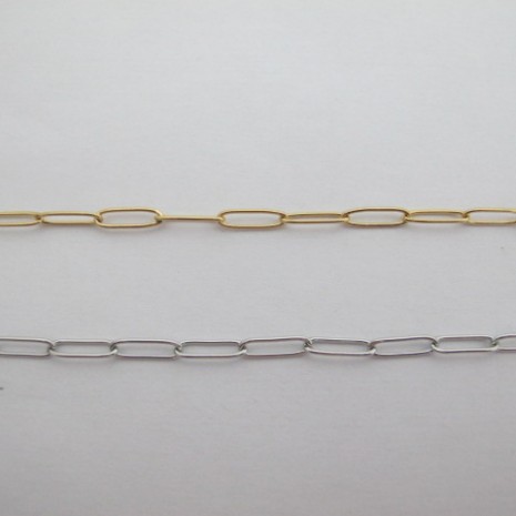 10M CHAÎNES DE MAILLE TROMBONE RECTANGLE 12X4X0.8MM ACIER INOXYDABLE