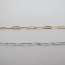 10m rectangle trombone mesh stainless steel chain 11x4x0.8mm