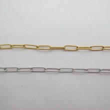 10m rectangle trombone mesh stainless steel chain 12x4x1mm