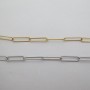 10M CHAÎNES DE MAILLE TROMBONE RECTANGLE 12X5X1.2MM ACIER INOXYDABLE