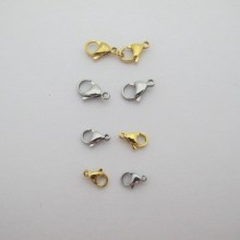 Stainless steel lobster clasp 10mm/12mm/15mm
