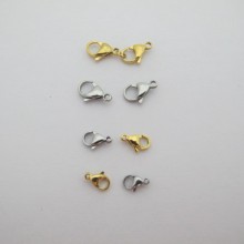 Stainless steel lobster clasp 10mm/12mm/15mm