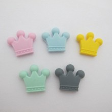 Silicone Crown Beads 30x35mm - 10 pcs