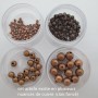 Perles rondes en laiton